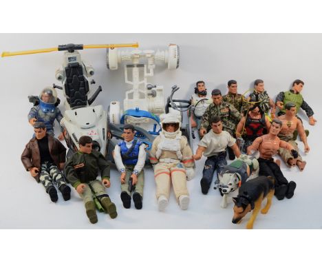 Action Man; a collection of fourteen figures, together with vehicles, weapons, clothing and accessories.