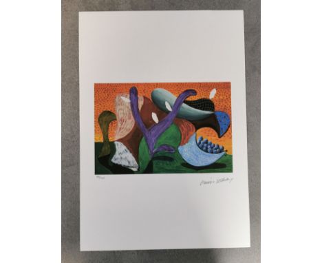 HOCKNEY, DAVID (geb. 1937 in Bradford, Großbritannien), Lithographie: "Stillleben". Farblithographie auf Bütten mit Blindstem