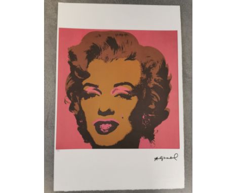 nach WARHOL, ANDY (Pittsburgh 1922-1987 Manhattan /NYC), Farblithographie / Gicléedruck: "Marilyn Monroe". Farblithographie a