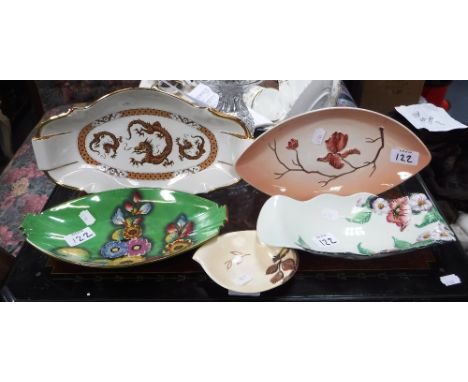 A SELECTION OF CARLTONWARE DISHES including Australian designs (5)