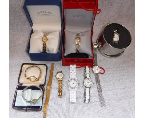 A COLLECTION OF LADIES WRISTWATCHES including 'rotary'