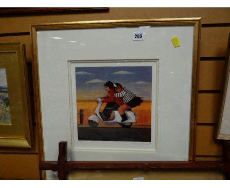 Framed limited edition (478/495) print - PAUL GREENWOOD entitled 'The Toy boy'