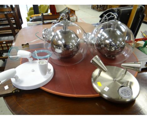 A parcel of modern light fittings