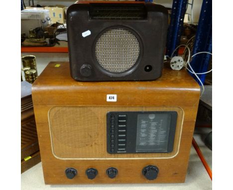 TWO VINTAGE RADIOS including one by Bush, Bakelite type DAC.90 (2)