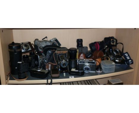 Collection of assorted cameras and light meters