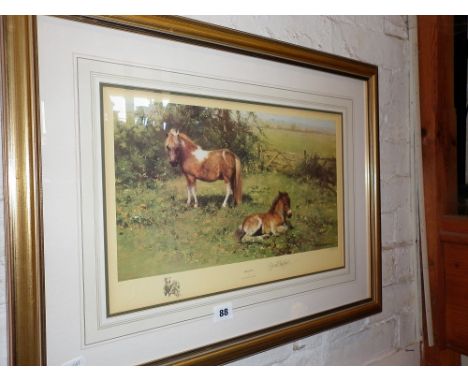 A David Shepherd colour print of "Shelties" 534/1200 limited edition, signed in pencil