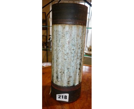 Briglin studio pottery cylinder vase