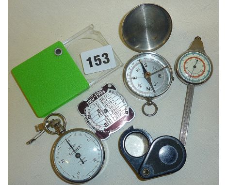 Suprex Pedometer, compass, magnifiers etc.