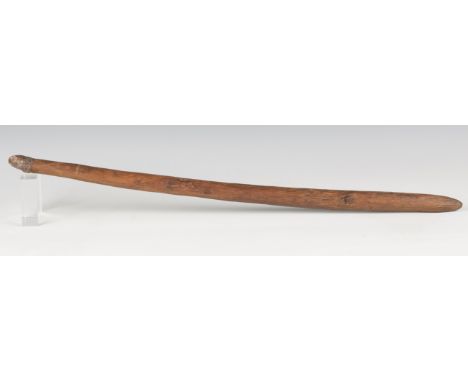 An Australian aboriginal digging stick with overall textured shaft, length 71.5cm.Buyer’s Premium 29.4% (including VAT @ 20%)