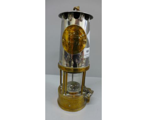A miners safety lamp 