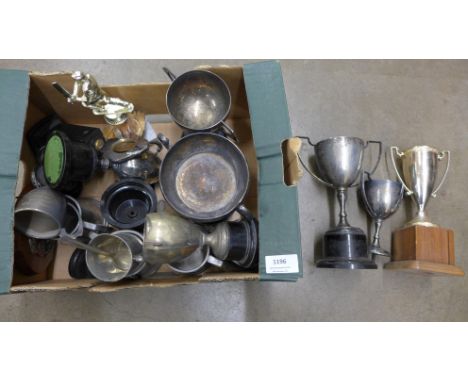 A collection of silver plate, including trophies and tankards **PLEASE NOTE THIS LOT IS NOT ELIGIBLE FOR POSTING AND PACKING*
