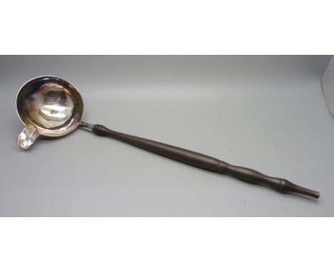 A large silver punch ladle, Sheffield marks 