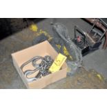 Lot-(1) 2-Hook Chain Sling, Cloth Sling and