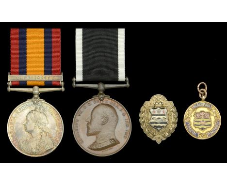 Pair: Orderly E. Cardwell, Blackpool Division, St. John Ambulance Brigade  Queen’s South Africa 1899-1902, 1 clasp, Cape Colo