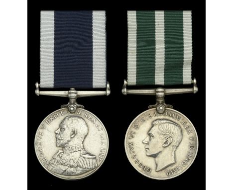 Royal Navy L.S. & G.C., G.V.R., 1st issue (RMB/206. Charles Hoffman. Musician. R.M. Band.); Royal Naval Auxiliary Sick Berth 