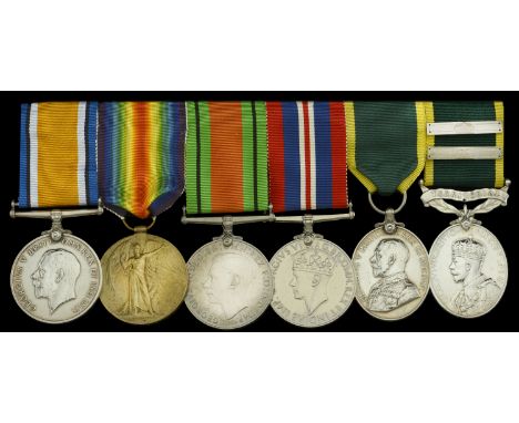 Six: Sergeant G. Wilkinson, Duke of Cornwall’s Light Infantry, later Devonshire Regiment  British War and Victory Medals (202
