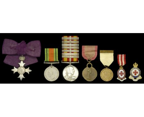 A Great War ‘Civil Division’ M.B.E. group of four awarded Miss Katherine A. B. Landon, Assistant Commandant and Quartermaster