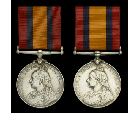 Queen’s South Africa 1899-1902, no clasp (2) (22 Sub-Condr: T. Wilson. A.S.C.; Sub-Condr: W. Southall. A.S.C.) latter showing