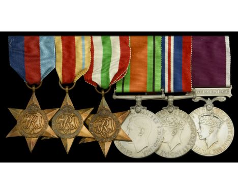 Six: Captain W. C. Aumayer, Devonshire Regiment, attached King’s Own Malta Regiment  1939-45 Star; Africa Star; Italy Star; D