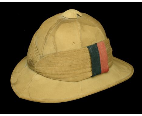The Great War Wolseley Pattern Helmet worn by Drummer C. F. May, Devonshire Regiment  The Great War regulation Wolseley Patte