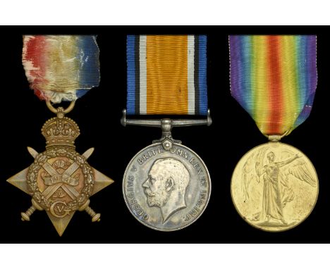 Three: Driver Wheeler G. Fisk, Remount Department, Army Service Corps  1914 Star (TS-791 Dvr: Whlr: G. Fisk. A.S.C.); British