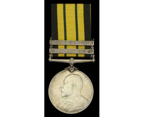 Africa General Service 1902-56, 2 clasps, Somaliland 1902-04, Jidballi (79 Pte. Zerafi. 1st K. African R.) slightly polished,
