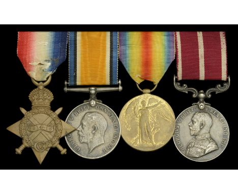 Four: Sergeant A. W. Kay, Scots Guards and Guards Machine Gun Regiment  1914-15 Star (5511 Pte. A. W. Kay. S. Gds.); British 