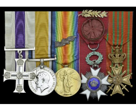 A Great War ‘Western Front’ M.C. group of five awarded to Major S. Dawson, Royal Field Artillery   Military Cross, G.V.R., th