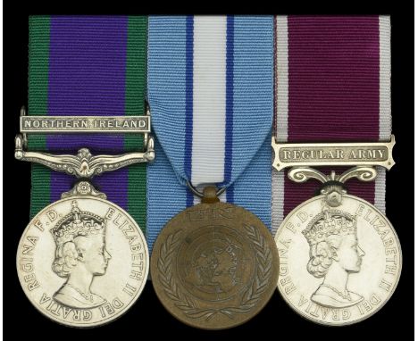 Three: Staff Sergeant K. J. Styles, Parachute Regiment, later Royal Engineers  General Service 1962-2007, 1 clasp, Northern I