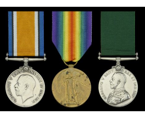 Three: Sergeant W. Irons, 4th Regiment, South African Infantry  British War and Bilingual Victory Medals (Pte. W. Irons. 4th 
