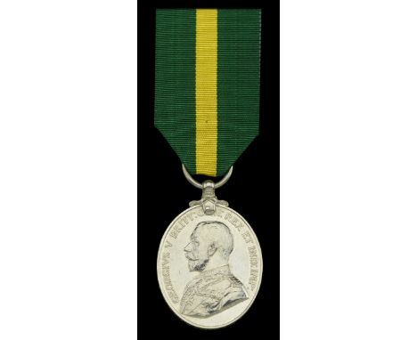 Territorial Force Efficiency Medal, G.V.R. (250814 Pte. J. Perry. 6-A. & S.H.) good very fine £70-£90  ---  John Perry served