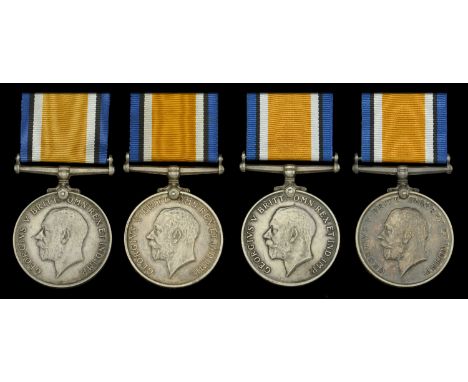 British War Medal 1914-20 (4) (Pte. R. L. Meikle. 4th S.A.I.; Pte. F. A. Oddy. 4th S.A.I.; Pte. D. Ogilvie 4th S.A.I.; Pte. J