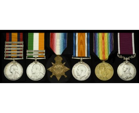 Six: Company Sergeant Major T. G. Nicholls, Devonshire Regiment, who was seriously wounded in the abdomen at the Battle of Lo
