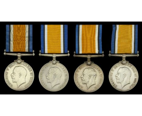 British War Medal 1914-20 (4) (L/Cpl. C. Wiehahn. 4th S.A.I.; Pte. F. W. Slaughter. 4th S.A.I.; Pte. H. M. Smith. 4th S.A.I.;