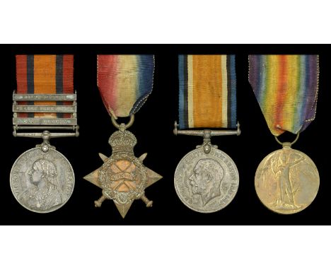 Four: Private D. Zinn, South African Forces, late Brabant’s Horse  Queen’s South Africa 1899-1902, 3 clasps, Cape Colony, Ora
