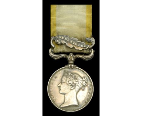 Crimea 1854-56, 1 clasp, Sebastopol (R. Galway -LS- HMS-Fury.) contemporarily engraved naming in block serif capitals, left h