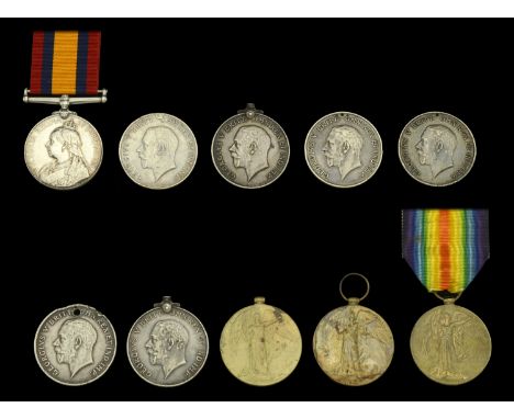 Renamed and Defective Medals (10): Queen’s South Africa 1899-1902, no clasp, erased; British War Medal 1914-20 (6) (Sjt. G. W