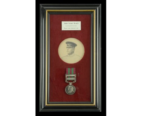 India General Service 1895-1902, 2 clasps, Punjab Frontier 1897-98, Tirah 1897-98 (Lieut. Colonel J. I. Routh. R.A.M.C.) moun