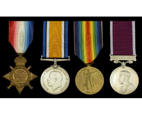 Four: Sergeant H. S. Bolt, Devonshire Regiment  1914 Star (9604 L. Cpl. H. S. Bolt. 1/Devon: R.); British War and Victory Med