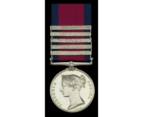 Military General Service 1793-1814, 5 clasps, Corunna, Barrosa, Vittoria, Pyrenees, Toulouse (I. Sampson, R. Waggon Train.) n