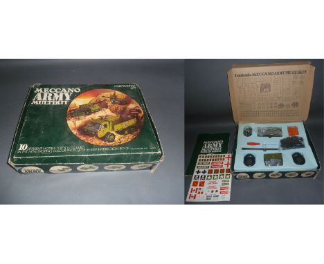 A boxed Meccano army multi kit construction set (10)