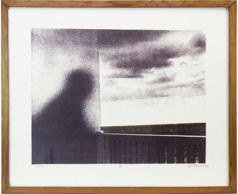 S M INNES, FIGURE ON A BALCONY lithograph signed, dated '82 and 1/6 36cm x 45cm Framed and under glass