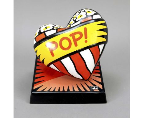 Pop-Art-Objekt, Goebel, Artis Orbis, 21. Jh., Entwurf Burton Morris (* 1964 in Pittsburgh, USA), US-amerikanischer Künstler d