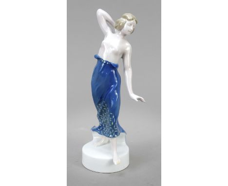 Ionische Tänzerin, Rosenthal, Marke der Kunstabteilung in Selb 1914-33, Entwurf Berthold Boehs (1877 Karlsruhe - 1957 Weimar)