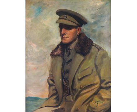VERA RUSSELL YOUNG (BRITISH, 20TH CENTURY)Portrait of Captain A. Cooper in uniform
signed and dated 'VERY 1931' (lower right)