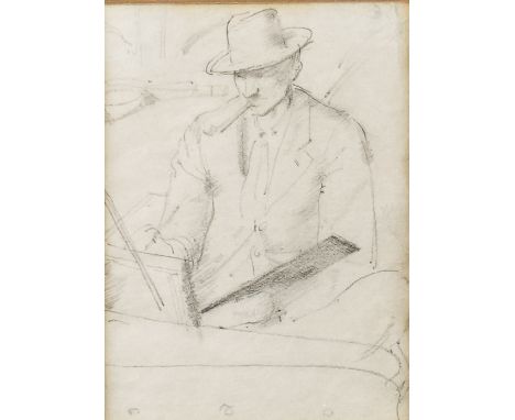 WINIFRED KNIGHTS (BRITISH, 1899-1947)Portrait of Arnold Mason Sketching, circa 1918
pencil on paper
9.5 x 7cm

Provenance
The
