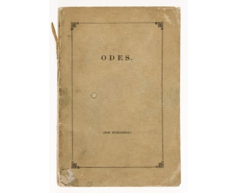 NO RESERVE Patmore (Coventry) Odes, first edition, occasional light spotting, original printed wrappers, mostly disbound, low