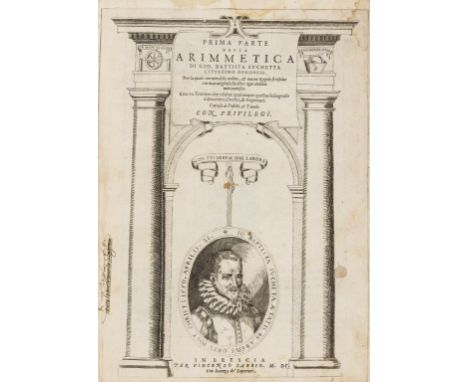 NO RESERVE Zucchetta (Giovanni Battista) Prima Parte della Arimmetica,  part 1 [all published], first edition, title with eng