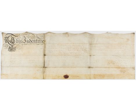 NO RESERVE West Indies.- 2 deeds between John Bourryan and Joseph Rawlins relating to a plantation and land in in the island 