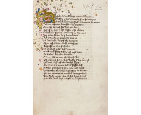 Manuscript facsimile.- Lydgate (John) The Life of St Edmund King and Martyr, coloured and gilt manuscript facsimile pages, or